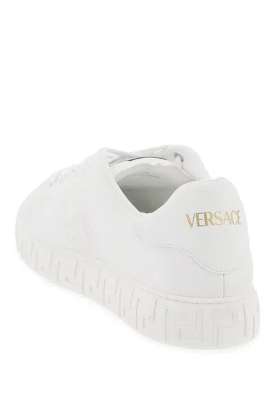 Versace White Leather Sneakers