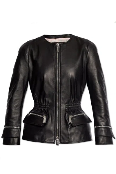 Shop Dsquared2 Proper Elastic Waist Jacket In Black
