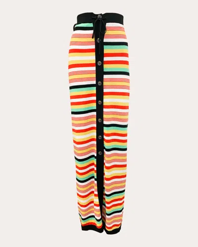 Shop Hellessy Women's Andrea Knit Maxi Skirt In Black/multi