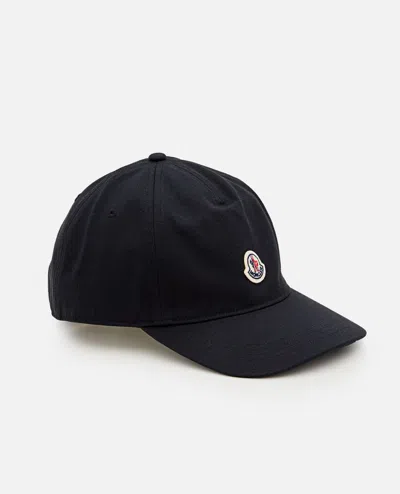 Shop Moncler Baseball Cap In Black