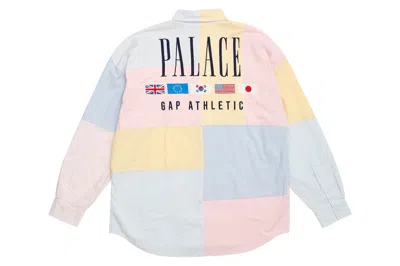 Pre-owned Palace X Gap Drop Shoulder Oxford Shirt Multi