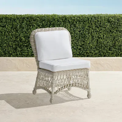 Frontgate Set Of 2 Hampton Dining Side Chairs In Ivory Finish.