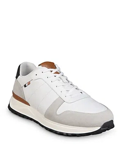 Shop Allen Edmonds Men's Lawson Leather Trainer Sneakers In White