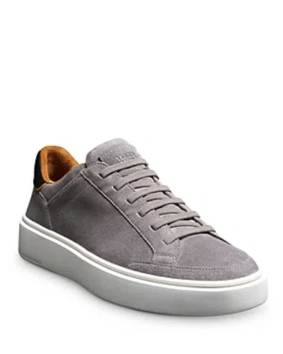 Shop Allen Edmonds Men's Oliver Stretch Suede Sneakers In Grey