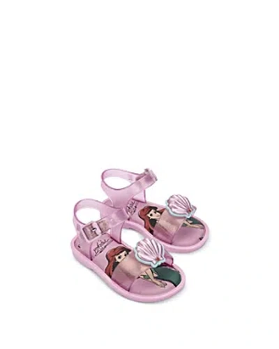 Shop Mini Melissa Girls' Disney Princess Sandal - Toddler In Pink Glitter