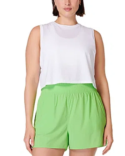 Shop Sweaty Betty Relay Shell Shorts In Zest Green