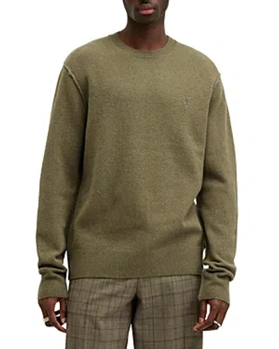 Shop Allsaints Statten Crewneck Sweater In Avo Green