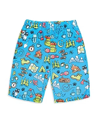 Shop Iscream Boys' Camp Out Plush Shorts - Little Kid, Big Kid In Multi