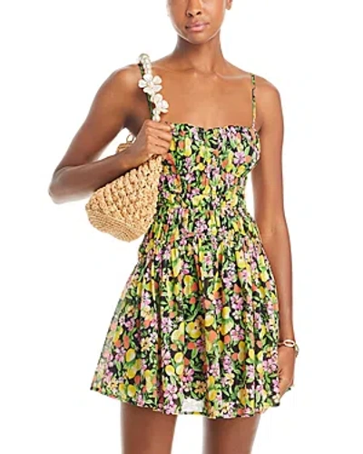 Shop Aqua Fruit Print Sleeveless Mini Dress - 100% Exclusive In Multi