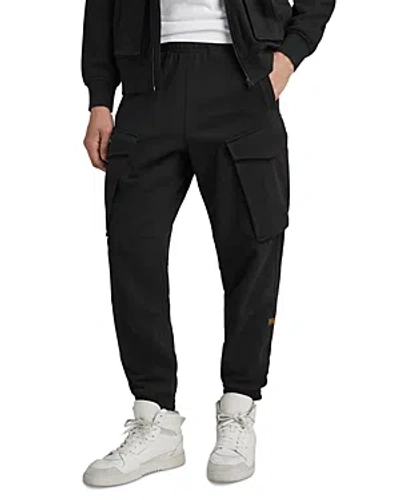 Shop G-star Raw Rovic Tapered Sweatpants In Dark Black