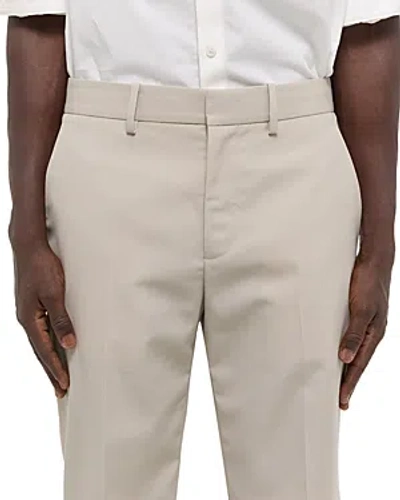 Shop Helmut Lang Flat Front Relaxed Fit Dress Pants In Sand