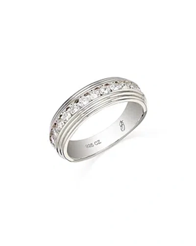 Shop Bloomingdale's Men's Diamond Band In 14k White Gold, 1.0 Ct. T.w.