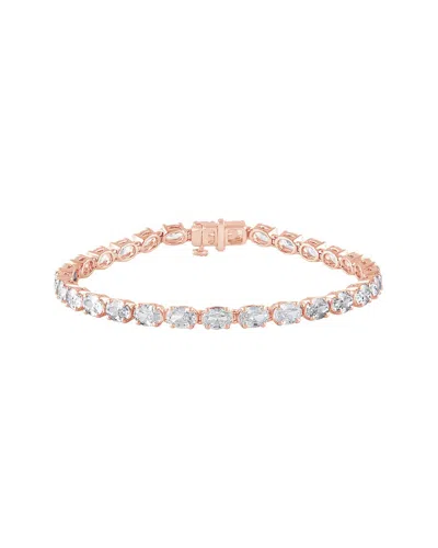 Lab Grown Diamonds 14k Rose Gold 10.01 Ct. Tw. Lab Grown Diamond Bracelet