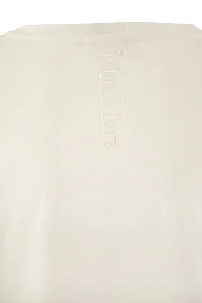 Shop 's Max Mara Quito - T-shirt In Jersey Con Stampa In White
