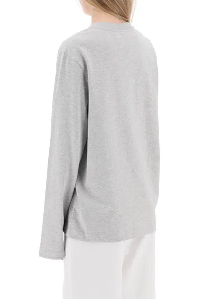 Shop Ami Alexandre Mattiussi Ami T-shirt In Grey