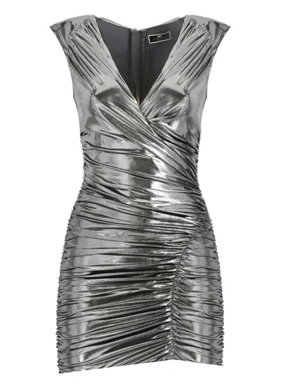 Shop Elisabetta Franchi Dresses Grey