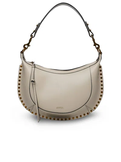Shop Isabel Marant 'naoko' Cream Leather Bag