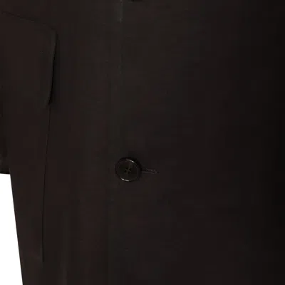 Shop Maison Margiela Black Cotton Coat