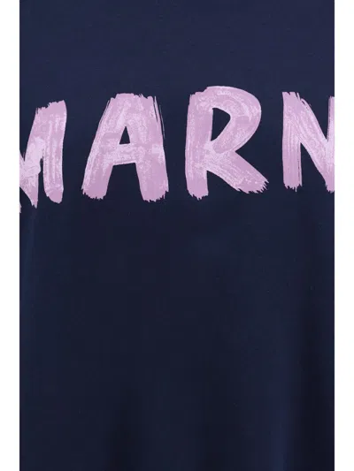 Shop Marni Sweatshirts In Blue Kyanite