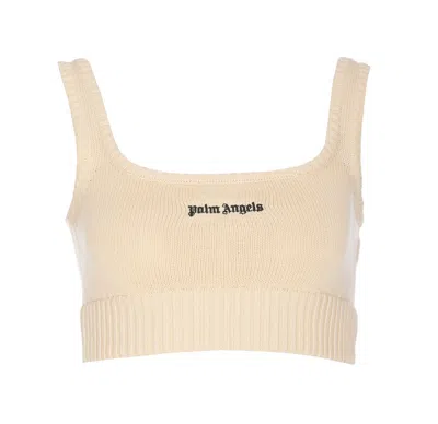 Shop Palm Angels Top In White