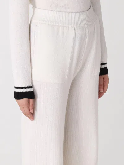 Shop Msgm Elasticated Waistband Wide-leg Knitted Trousers