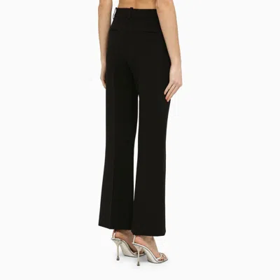 Shop Victoria Beckham Classic Wool-blend Trousers In Black