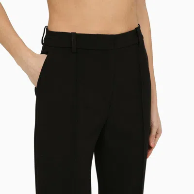 Shop Victoria Beckham Classic Wool-blend Trousers In Black