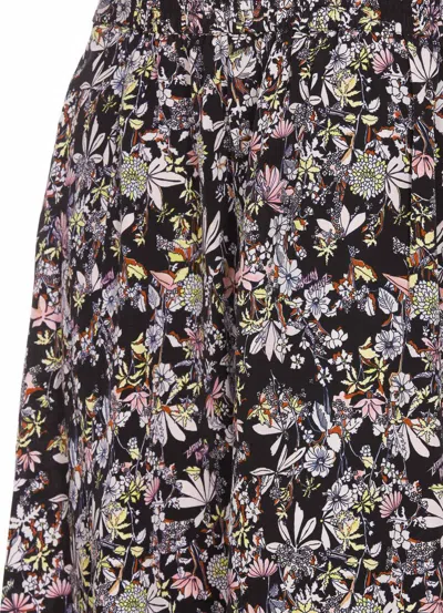 Zadig & Voltaire Zadig&voltaire Black Multicolour Silk Skirt In Black