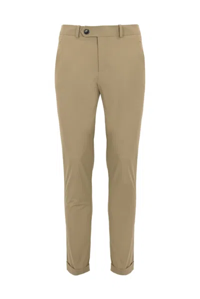 Shop Rrd - Roberto Ricci Design Chino Trousers In Technical Fabric In Tabacco