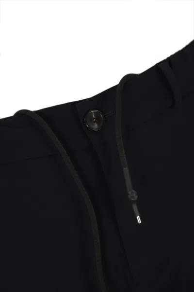 Shop Rrd - Roberto Ricci Design Chino Jo Trousers In Technical Fabric With Drawstring In Nero