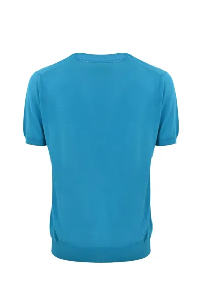 Shop Amaranto T-shirt With Pocket In Turchese