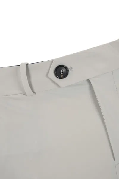 Shop Rrd - Roberto Ricci Design Chino Trousers In Technical Fabric In White Sand