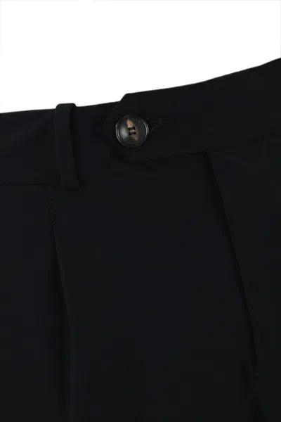 Shop Rrd - Roberto Ricci Design Chino Trousers In Technical Fabric With Pleats In Nero