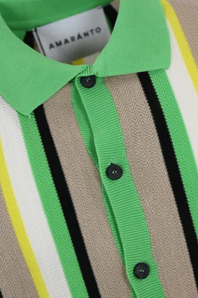 Shop Amaranto Striped Knit Shirt In Corda
