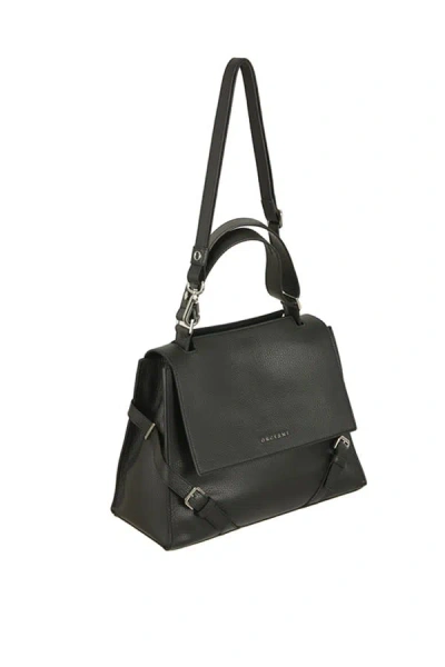 Orciani Sveva Sense Medium Bag In Nero