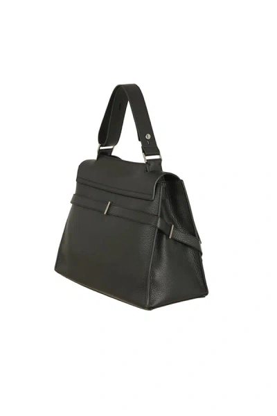 Orciani Sveva Sense Medium Bag In Nero