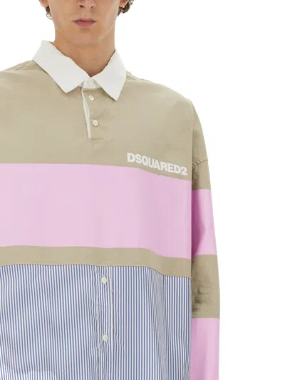 Shop Dsquared2 Hybrid Shirt In Multicolor