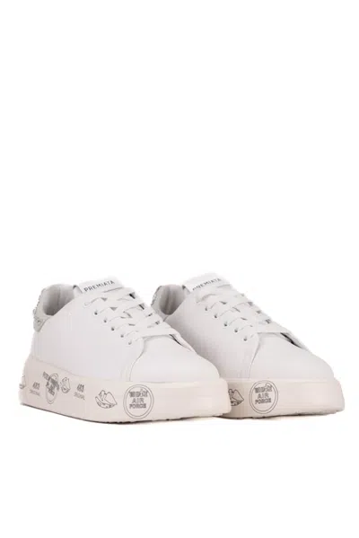 Shop Premiata Belle 6712 Sneakers In Bianco