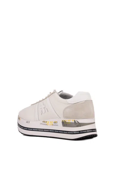 Shop Premiata Beth 5603 Sneakers In Bianco