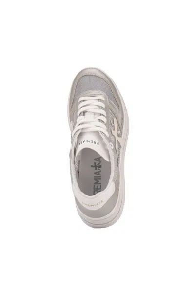 Shop Premiata Micol 6793 Sneakers In Silver