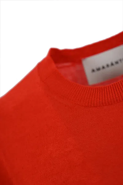 Shop Amaranto Knitted T-shirt In Corallo