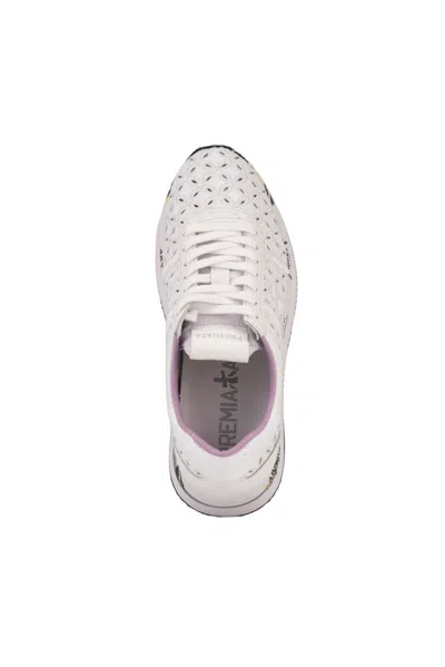 Shop Premiata Conny 6749 Sneakers In Bianco