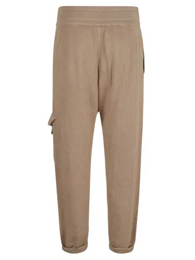 Brunello Cucinelli Drawstring Waist Corduroy Pants In Almond Butter