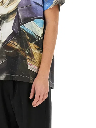 Shop Helmut Lang T-shirt With Print In Multicolor