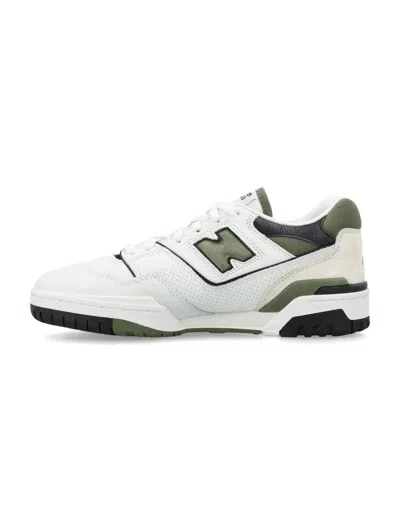 Shop New Balance 550 Sneakers In White Olive