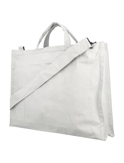 Shop Ten C Shoulder Bag In Silver Grey