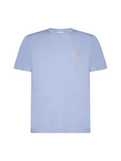 Shop Maison Kitsuné T-shirt In Beat Blue