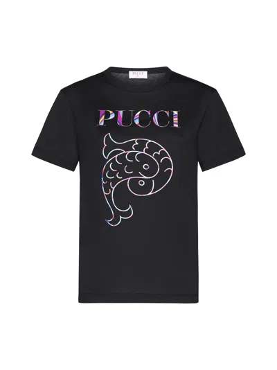 Shop Pucci T-shirt In Nero