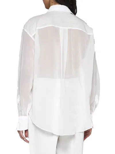 Shop Brunello Cucinelli Shirt In Bianco Ottico