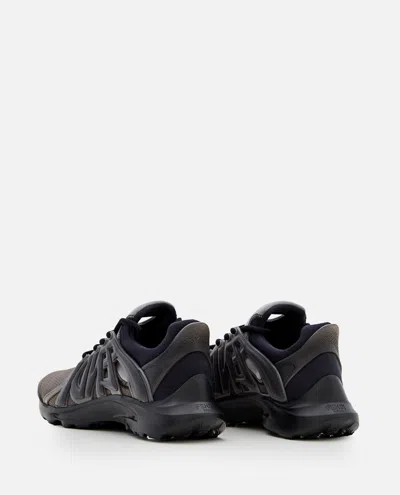 Shop Fendi Tag Sneakers In Grey